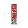 HomeRoots 36" Red White And Green Christmas Holiday Red Truck Solid Wood Porch Sign - 3 of 3