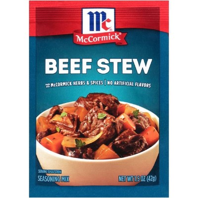 Mccormick Beef Stew Seasoning Mix - 1.5oz : Target