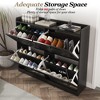 Shoe Storage Cabinet with 4 Flip Drawers, Large Freestanding Hidden Shoe Rack Organizer, Entryway Shoe Organizer Cabinet for Living Room Bedroom - 4 of 4