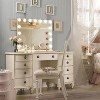 Vanity Mirror with Lights, 15 Dimmable Bulbs, 3 Color Lights,Make Up Lighted Mirror, USB Charging Port - 2 of 4
