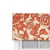 RLF Home 100% Cotton High Quality Love Bird Tailored Window Valance with 1.5" Rod Pocket 50" W X 12" L Orange - 4 of 4