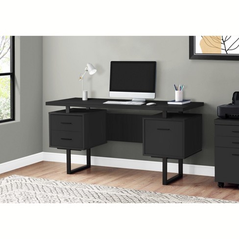 Monarch Specialties Computer Desk With Drawers, Contemporary Style ...