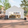 PAGED 20x15FT Patio Canopies and Gazebos with 1 Doors and 7 Windows, Waterproof, UV Protection Gazebo Pavilion Shelter Tent for Party, White - 2 of 4