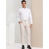 Lars Amadeus Men's Flat Front Office Prom Classic Plaid Dress Pants - 3 of 4