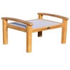 Courtyard Casual Heritage Natural FSC Teak Ottoman - 4 of 4