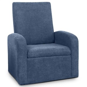 Stash Comfy Kids Sofa Chair Cute toddler chair with toy storage chest for boys and girls Black Uncaged Ergonomics - 1 of 4