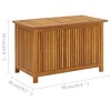 vidaXL Patio Storage Box 35.4"x19.7"x22.8" Solid Wood Acacia - 4 of 4