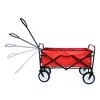 SEVOBAL Utility Storage Cart Foldable Black Beach Trolley, For Garden Procurement All-Rounder For Beach Camping, Red, 40.55"*21.26"*46.46" - 2 of 4