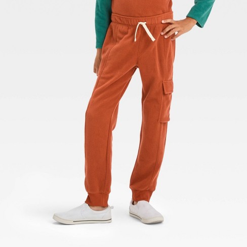 Boys' Micro Fleece Cargo Pants - Cat & Jack™ Brown Xl : Target