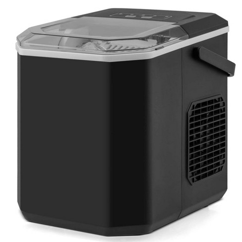 Costway Countertop Ice Maker Portable Ice Making Machine 6-13 Mins 9 Ice 26.5 lbs/24 Hrs Black/Silver - image 1 of 4