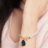 SOHI Women's Blue Teardrop Charm Bracelet - 3 of 3