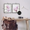 Stupell Industries Pink Magnolia Flower Blossoms Black Framed Floater Canvas Wall Art - 3 of 4
