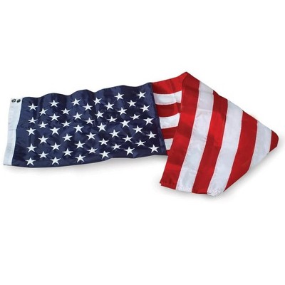 Patriotic 2' x 3' Nylon American Flag with Embroidered Stars
