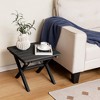 Tangkula 2 Pieces Folding Adirondack Side Table Poolside Garden Patio Black - 3 of 4