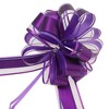 Unique Bargains Matte Bows for Gift Wrapping Christmas Decorative 47.24"x1.97" 3Pcs - 3 of 4