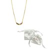 Adornia 14k Gold Plated Crystal Curved Bar Necklace - image 3 of 3