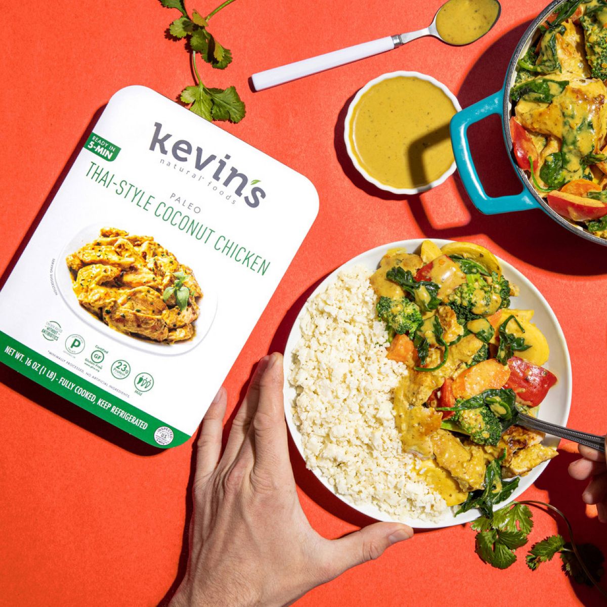 Kevin's Foods Gluten Free Thai-Style Coconut Chicken - 16oz - thumbnail 2