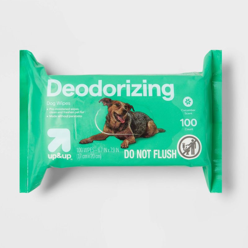 Deodorizing Dog Wipes - 100ct - up &#38; up&#8482;, 1 of 5