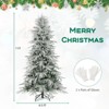 Costway 6/7/8 FT Artificial Christmas Tree with 820 PE PVC Branch Tips & 340 LED Lights - 3 of 4