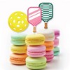 Big Dot of Happiness Pink Pickleball - Dessert Cupcake Toppers - Country Club Party Clear Treat Picks - Set of 24 - 4 of 4