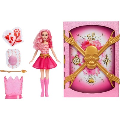 Disney Descendants Sorcerer’s Cookbook Doll Playset with Pink Dress