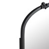 20x30 Inch Carved Black Arched Medicine Cabinet with Mirror Recessed or Surface Mount Sturdy Vintage Metal Frame - 3 of 4