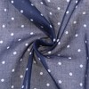 INSPIRE CHIC Women Polka Dots Cotton Linen Retro Solid Color Plain Square Neck Scarves 1Pc - 4 of 4