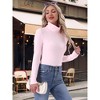 INSPIRE CHIC Women's Turtleneck Tops Slim Basic Mock Turtle Long Sleeve Shirts 2025 Fall Winter Layering Outfits Basic Layer - 3 of 4
