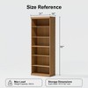 PexFix 41"x31"x16" Wood Accent Cabinet with Adjustable Shelf Storage Cabinet without Door,Natural - 4 of 4