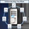 Itopfox Fingerprint Keypad Deadbolt with Handle Set, Keyless Entry Door Lock, App Control, Auto Locking, Easy to Install, Satin Nickel - 2 of 4