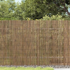 vidaXL Garden Fence 157.5"x39.4" Reed - 1 of 4