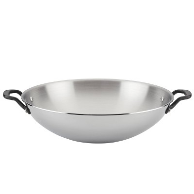 Stainless Steel Kadai Wok - 18 inch, Heavy Duty Material