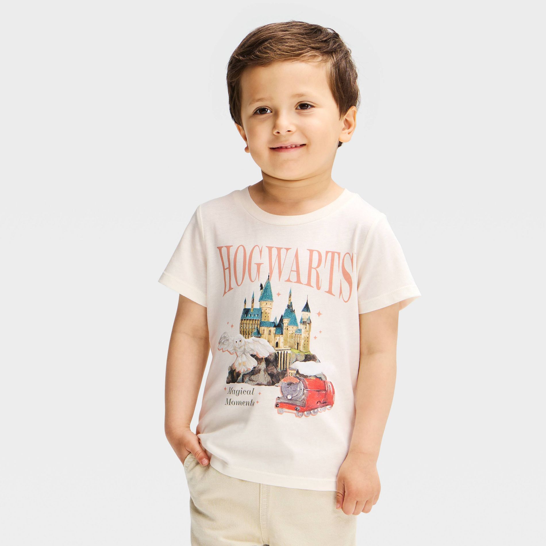 Toddler Boys' Harry Potter Hogwarts Train Graphic T-Shirt - White