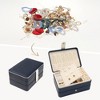 Unique Bargains 2 Layer Women Girls Teen Birthday Gifts PU Leather Jewelry Organizer Case with Removable Drawer - 2 of 4