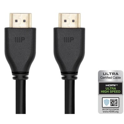 Monoprice 8K Certified Ultra High Speed HDMI 2.1 Cable - 3 Feet - Black | 48Gbps, Compatible with Sony PlayStation 5, PlayStation 5 Digital Edition,