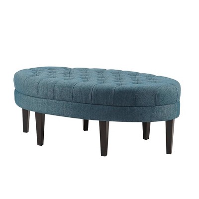 Matthew Surfboard Tufted Ottoman - Blue