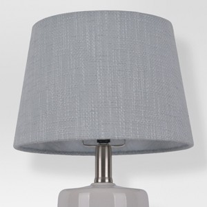 Thick Textured Lamp Shade Gray Small - Threshold