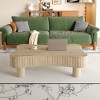 GDFStudio Norton Mid-Century Modern Lift-Top Fluted Wood 42" Coffee Table with Hidden Compartment - 2 of 4