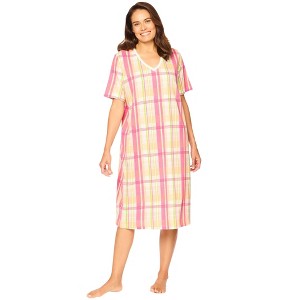 Dreams & Co. Plus Size Print Sleepshirt - 1 of 4