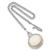 Black Bow Jewelry Charles Hubert Gold Tone Finish Two-tone White Dial 42mm Pocket Watch - 4 of 4
