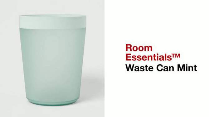 Wastebasket Mint - Room Essentials&#8482;, 2 of 9, play video