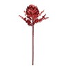 Red Glitter Artichoke Stem Set of 2 – 18.5" Tall by Melrose - 2 of 3