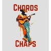 "Chords & Chaps" Cowboy Americana Women's Crew Neck Short Sleeve Crop Top - 2 of 3