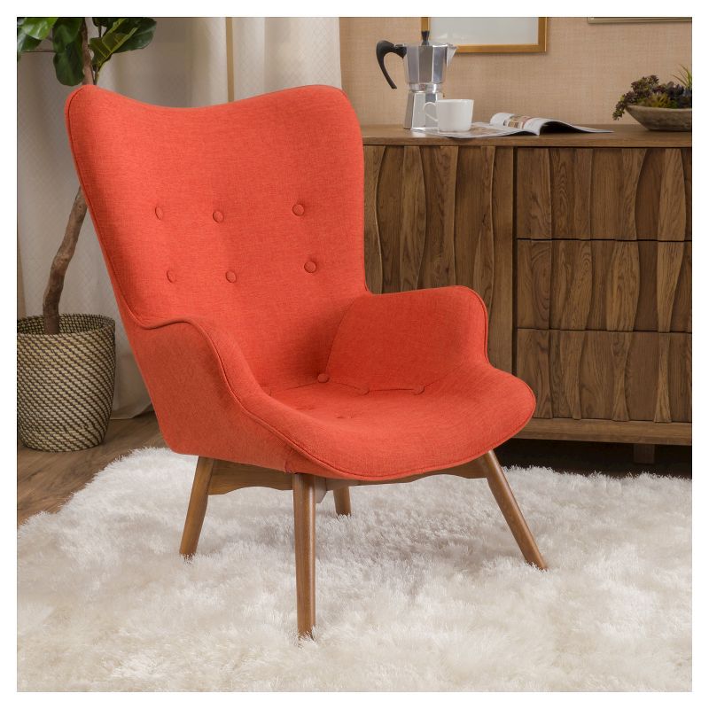 Hariata Fabric Contour Chair - Christopher Knight Home, 3 of 6