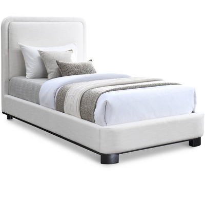 Meridian Furniture,Nolita Linen Textured Fabric Bed