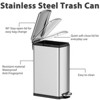 Slim Trash Can Set, 7.9 Gal and 1.6 Gal Stainless Steel Trash Can with Soft-Close Lid - 3 of 4