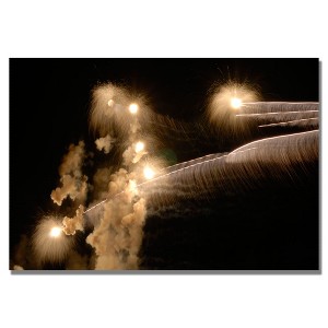 Trademark Fine Art -Kurt Shaffer 'Abstract Fireworks 34' Canvas Art - 1 of 2
