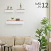 Dsvimoy Planter Stands and Holders Planter Stands Shelf with Invisible Brackets for Home Storage, Beige, 27"*7"*6" - 2 of 4