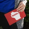 Wisconsin WI Home State Solid Red Officially Licensed Makeup Cosmetic Bag Organizer Pouch - 3 of 4