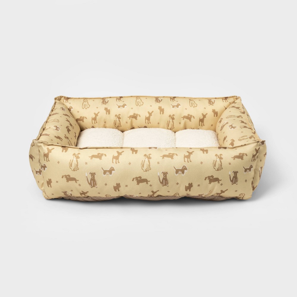 Orthopedic Cuddler Dog Bed - L - Yellow - Boots & Barkley™
